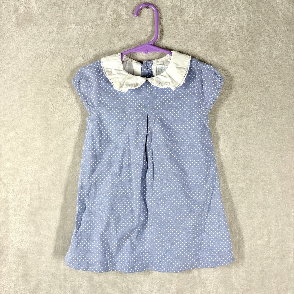 Edgehill Collection Polka Dot Dress Size 2T Parisian Retro Preppy Twee Nautical